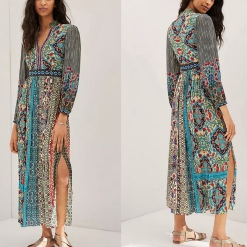 Anthropologie Multicolor Maxi Dress